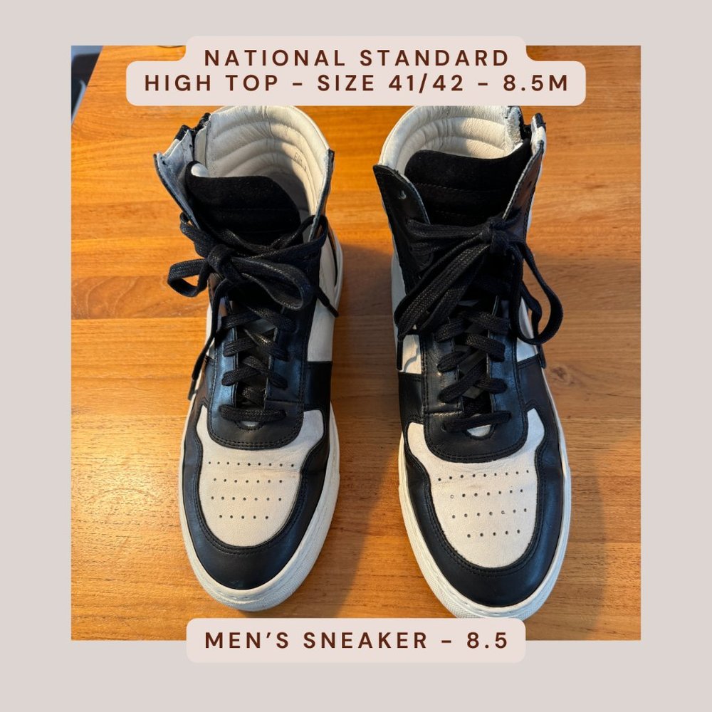 National Standard - PARIS Couture High-Top Sneaker - Size 8.5 Men's